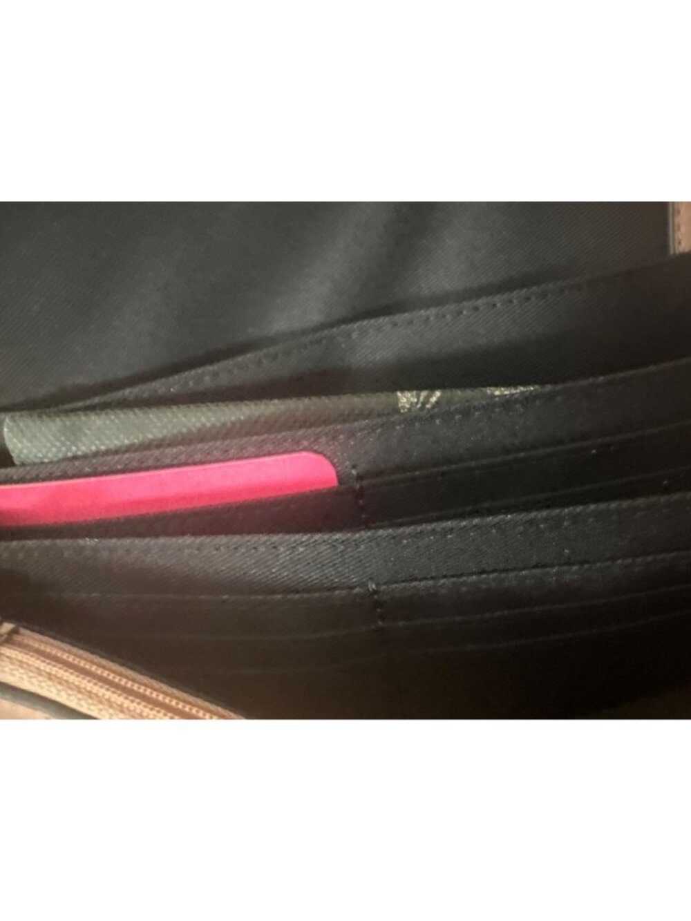 Vince Camuto Zosia Crossbody Bag Wallet on Chain Leather Pink Vintage Quartz NWT - Picture 7 of 9
